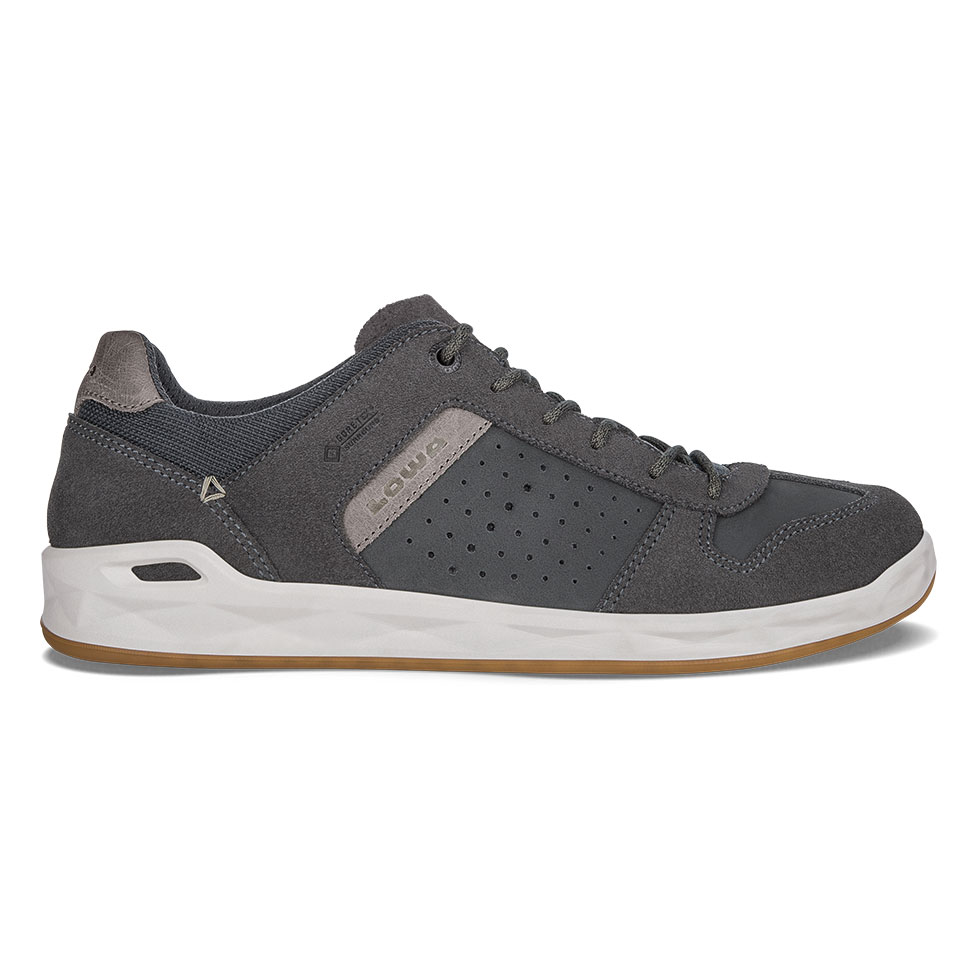 Scarpe Sportive Uomo Lowa San Diego GTX Surround Lo Grigie Scuro MLQECP-297